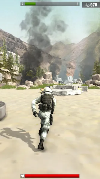 Infantry Attack: War 3D FPS бесплатно на Андроид — мод: Безлимитные деньги и оружие — скриншот 1 Infantry Attack: War 3D FPS бесплатно на Андроид — мод: Безлимитные деньги и оружие — скриншот 1