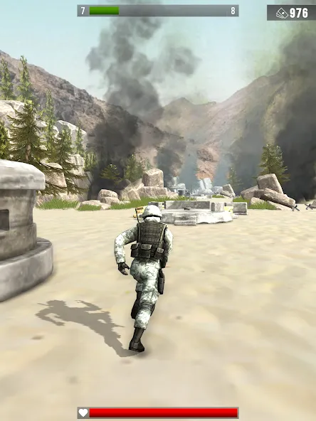 Infantry Attack: War 3D FPS бесплатно на Андроид — мод: Безлимитные деньги и оружие — скриншот 4 Infantry Attack: War 3D FPS бесплатно на Андроид — мод: Безлимитные деньги и оружие — скриншот 4