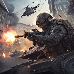 Infantry Attack: War 3D FPS бесплатно на Андроид — мод: Безлимитные деньги и оружие