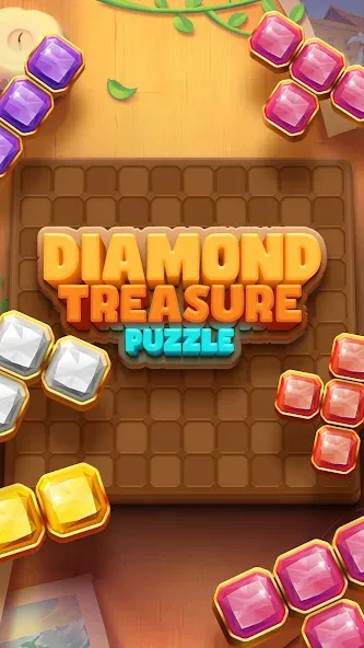 Скачать Diamond Treasure Puzzle последней версии — Безлимитные подсказки и ходы — скриншот 1