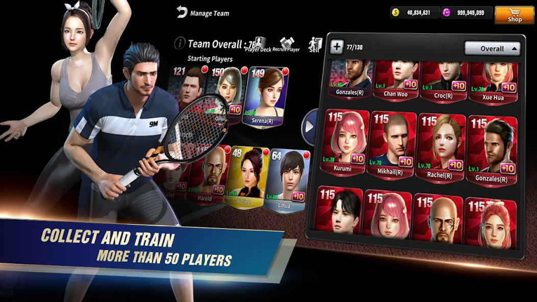 Ultimate Tennis: 3D online spo взломанный APK — Безлимитные деньги и энергия — скриншот 4 Ultimate Tennis: 3D online spo взломанный APK — Безлимитные деньги и энергия — скриншот 4