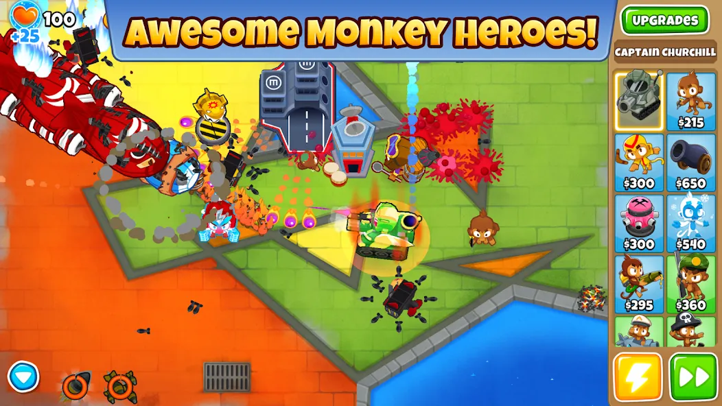 Bloons TD 6 взломанный APK — Безлимитные деньги и улучшения — скриншот 1 Bloons TD 6 взломанный APK — Безлимитные деньги и улучшения — скриншот 1