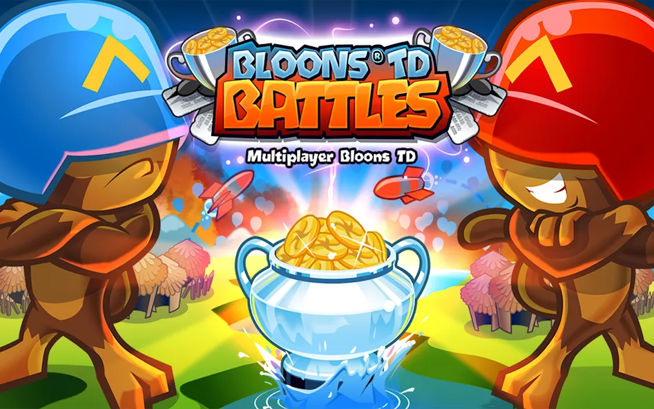 Bloons TD Battles MOD APK скачать на Андроид — Безлимитные деньги и все башни открыты — скриншот 1 Bloons TD Battles MOD APK скачать на Андроид — Безлимитные деньги и все башни открыты — скриншот 1