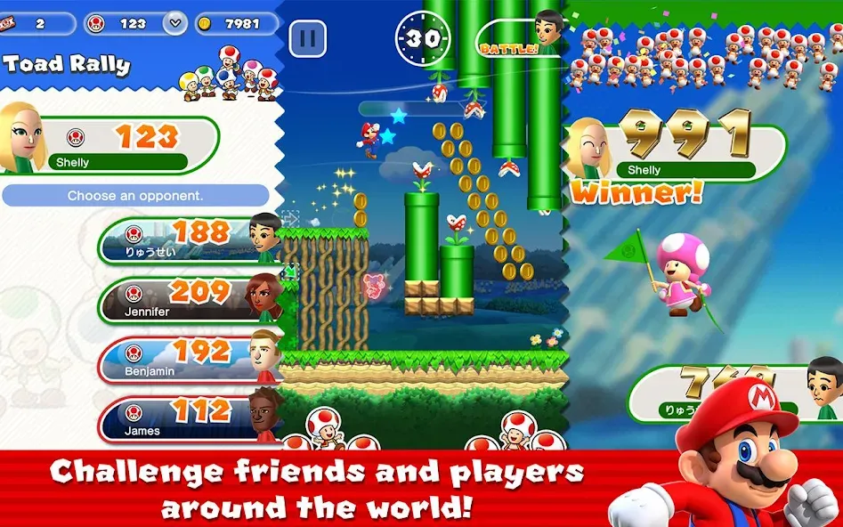 Скачать Super Mario Run Mod APK — Безлимитные монеты и разблокированы уровни — скриншот 4