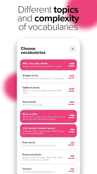 Скачать Alias - Word board game на Андроид с модом — Безлимитные подсказки и очки — скриншот 3 Скачать Alias - Word board game на Андроид с модом — Безлимитные подсказки и очки — скриншот 3
