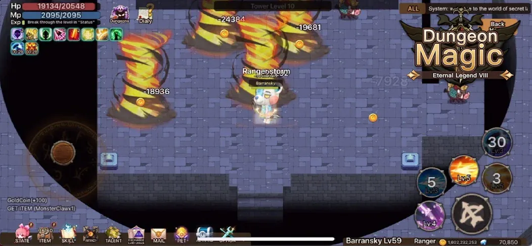 Скачать Magic Dungeon:Fallen Angel — Много денег и усиленный герой — скриншот 1