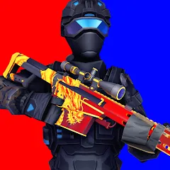 POLYWAR: 3D FPS online shooter — скачать мод: Много денег и оружия