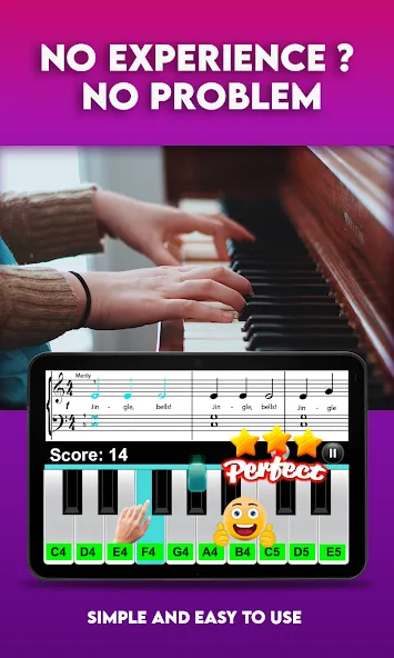 Скачать Real Piano Teacher на Андроид с модом — Уроки пианино без ограничений — скриншот 1