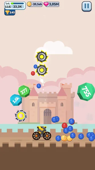 Ball Blast Cannon blitz mania — взломанная версия, Безлимитные монеты и усиленная пушка — скриншот 4 Ball Blast Cannon blitz mania — взломанная версия, Безлимитные монеты и усиленная пушка — скриншот 4