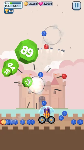 Ball Blast Cannon blitz mania — взломанная версия, Безлимитные монеты и усиленная пушка — скриншот 5 Ball Blast Cannon blitz mania — взломанная версия, Безлимитные монеты и усиленная пушка — скриншот 5