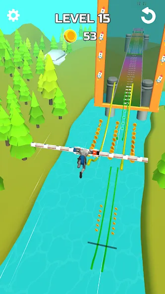 Stunt Rails (Мод: Безлимитные деньги и все вагоны) — скачать на Андроид — скриншот 2 Stunt Rails (Мод: Безлимитные деньги и все вагоны) — скачать на Андроид — скриншот 2