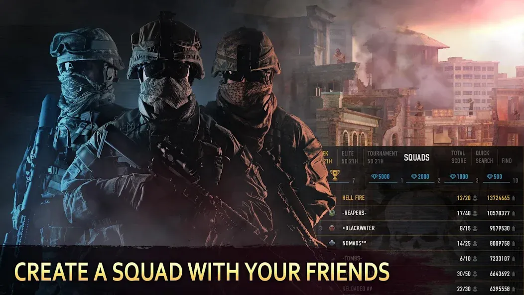Скачать Sniper Arena: PvP Army Shooter бесплатно — Безлимитные деньги и оружие — скриншот 1 Скачать Sniper Arena: PvP Army Shooter бесплатно — Безлимитные деньги и оружие — скриншот 1