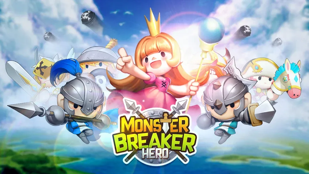 Скачать Monster Breaker Hero на Андроид с модом — Безлимитные деньги и усиленные герои — скриншот 1