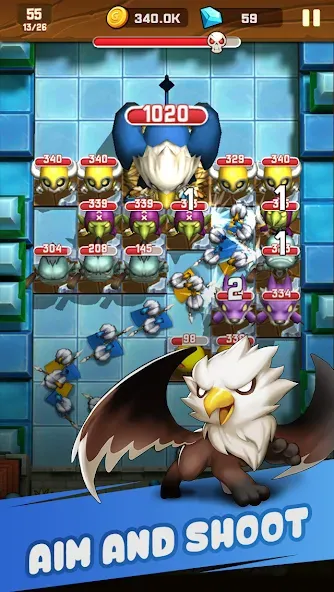Скачать Monster Breaker Hero на Андроид с модом — Безлимитные деньги и усиленные герои — скриншот 2