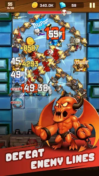 Скачать Monster Breaker Hero на Андроид с модом — Безлимитные деньги и усиленные герои — скриншот 3