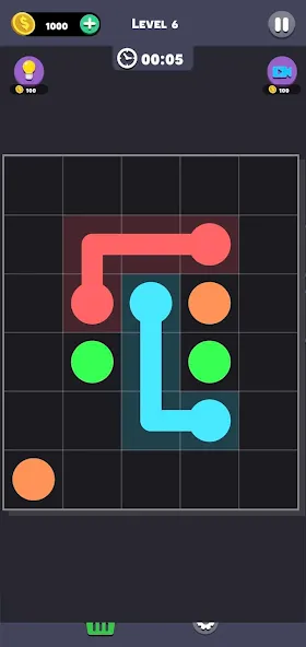 Same Color: Connect Two Dots — последняя версия с модом (Без рекламы и все уровни открыты) — скриншот 3 Same Color: Connect Two Dots — последняя версия с модом (Без рекламы и все уровни открыты) — скриншот 3