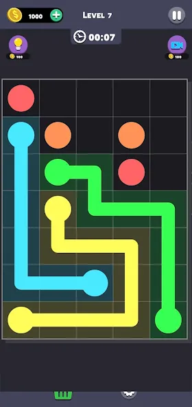Same Color: Connect Two Dots — последняя версия с модом (Без рекламы и все уровни открыты) — скриншот 4 Same Color: Connect Two Dots — последняя версия с модом (Без рекламы и все уровни открыты) — скриншот 4