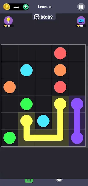 Same Color: Connect Two Dots — последняя версия с модом (Без рекламы и все уровни открыты) — скриншот 5 Same Color: Connect Two Dots — последняя версия с модом (Без рекламы и все уровни открыты) — скриншот 5