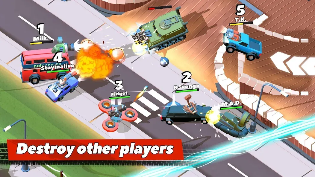 Crash of Cars MOD APK скачать на Андроид — Безлимитные монеты и разблокированы машины — скриншот 1