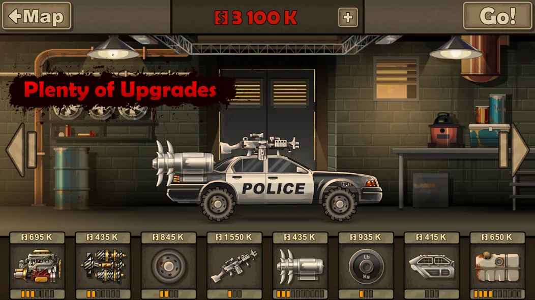 Скачать Earn to Die 2 последней версии — Безлимитные деньги и топливо — скриншот 4 Скачать Earn to Die 2 последней версии — Безлимитные деньги и топливо — скриншот 4