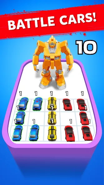 Robot Merge Master: Car Games — Безлимитные монеты и все машины, скачать мод APK — скриншот 2 Robot Merge Master: Car Games — Безлимитные монеты и все машины, скачать мод APK — скриншот 2