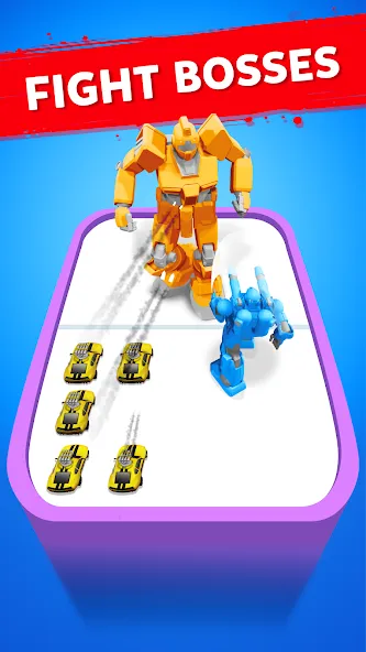 Robot Merge Master: Car Games — Безлимитные монеты и все машины, скачать мод APK — скриншот 3 Robot Merge Master: Car Games — Безлимитные монеты и все машины, скачать мод APK — скриншот 3