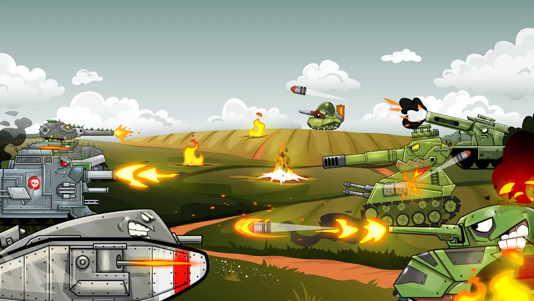Merge Master Tanks: Tank wars мод на Андроид: Безлимитные деньги и мощные танки — скриншот 2 Merge Master Tanks: Tank wars мод на Андроид: Безлимитные деньги и мощные танки — скриншот 2