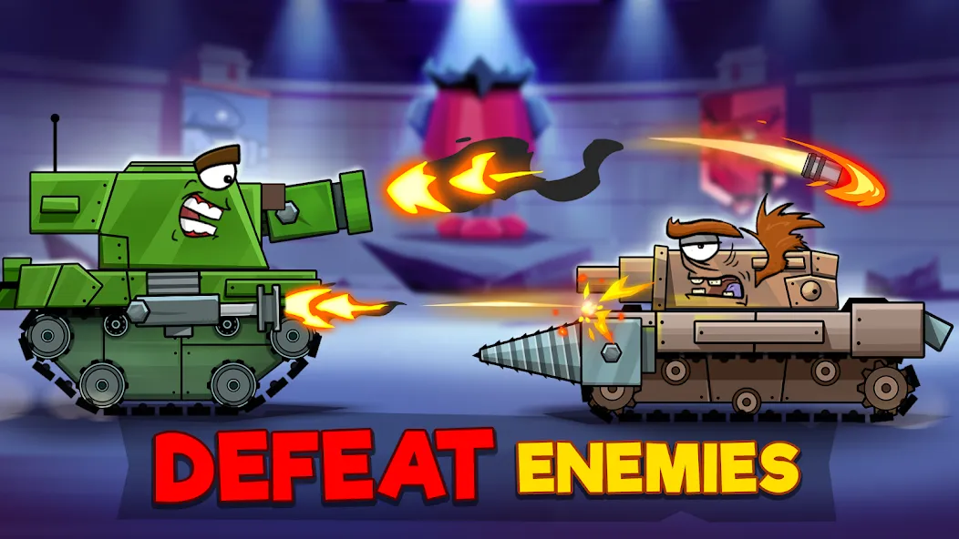 Tanks Arena io: Craft & Combat бесплатно на Андроид — мод: Много денег и ресурсов — скриншот 1