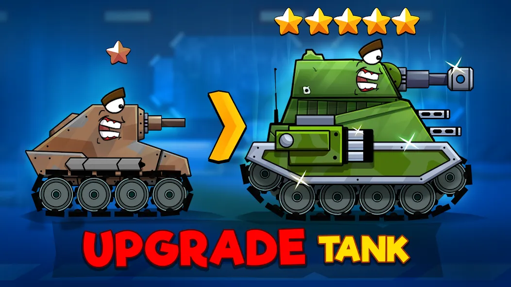 Tanks Arena io: Craft & Combat бесплатно на Андроид — мод: Много денег и ресурсов — скриншот 4