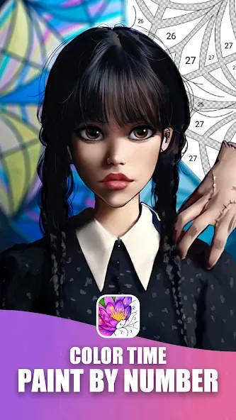 Мод Color Time - Paint by Number — Безлимитные подсказки и все раскраски открыты, скачать APK — скриншот 1 Мод Color Time - Paint by Number — Безлимитные подсказки и все раскраски открыты, скачать APK — скриншот 1
