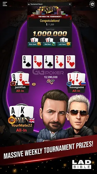 Скачать GGPoker UK - Real Online Poker последней версии — Безлимитные фишки и бонусы — скриншот 1 Скачать GGPoker UK - Real Online Poker последней версии — Безлимитные фишки и бонусы — скриншот 1
