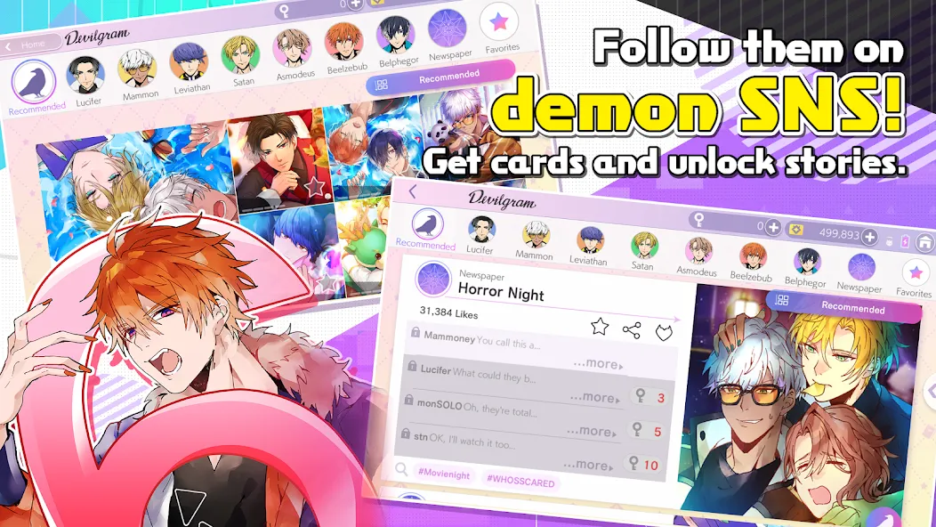Скачать Obey Me! Anime Otome Sim Game последней версии — Безлимитные деньги и подарки — скриншот 3 Скачать Obey Me! Anime Otome Sim Game последней версии — Безлимитные деньги и подарки — скриншот 3