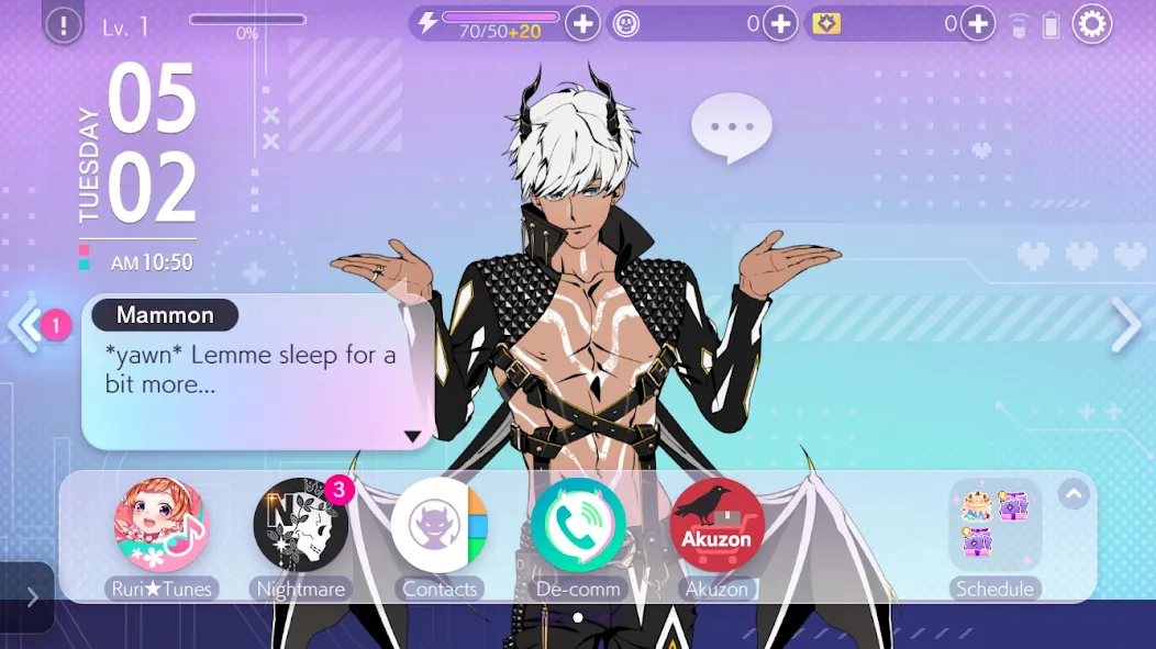 Otome Games Obey Me! NB бесплатно на Андроид — мод: Безлимитные ресурсы и открыты все уровни — скриншот 3 Otome Games Obey Me! NB бесплатно на Андроид — мод: Безлимитные ресурсы и открыты все уровни — скриншот 3