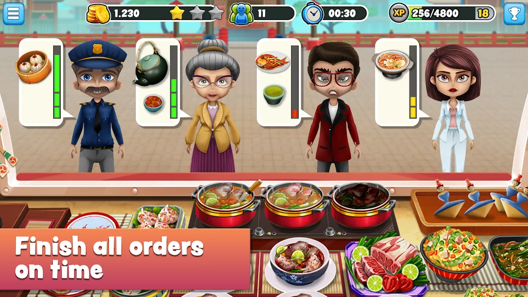 Food Truck Chef™ Cooking Games на телефон — скачать мод: Много денег и все уровни открыты — скриншот 2