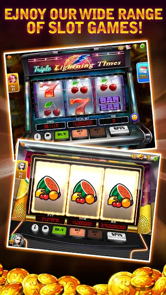 Скачать Cash Bay Casino - Slots game Mod APK — Безлимитные монеты и бесплатные вращения — скриншот 3