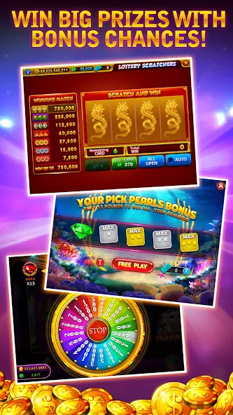 Скачать Cash Bay Casino - Slots game Mod APK — Безлимитные монеты и бесплатные вращения — скриншот 4