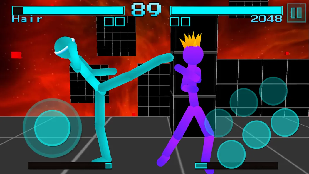 Мод Stickman Fighting Neon Warrior — Безлимитные деньги и оружие, скачать APK — скриншот 2