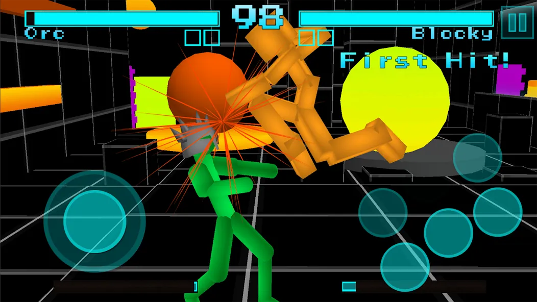 Мод Stickman Fighting Neon Warrior — Безлимитные деньги и оружие, скачать APK — скриншот 3