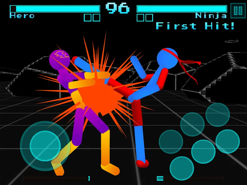 Мод Stickman Fighting Neon Warrior — Безлимитные деньги и оружие, скачать APK — скриншот 5
