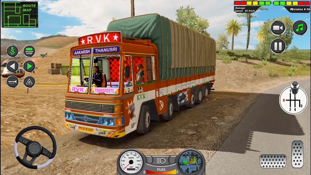 Indian Heavy Truck Delivery 3D MOD APK скачать на Андроид — Безлимитные деньги и все грузовики — скриншот 1 Indian Heavy Truck Delivery 3D MOD APK скачать на Андроид — Безлимитные деньги и все грузовики — скриншот 1