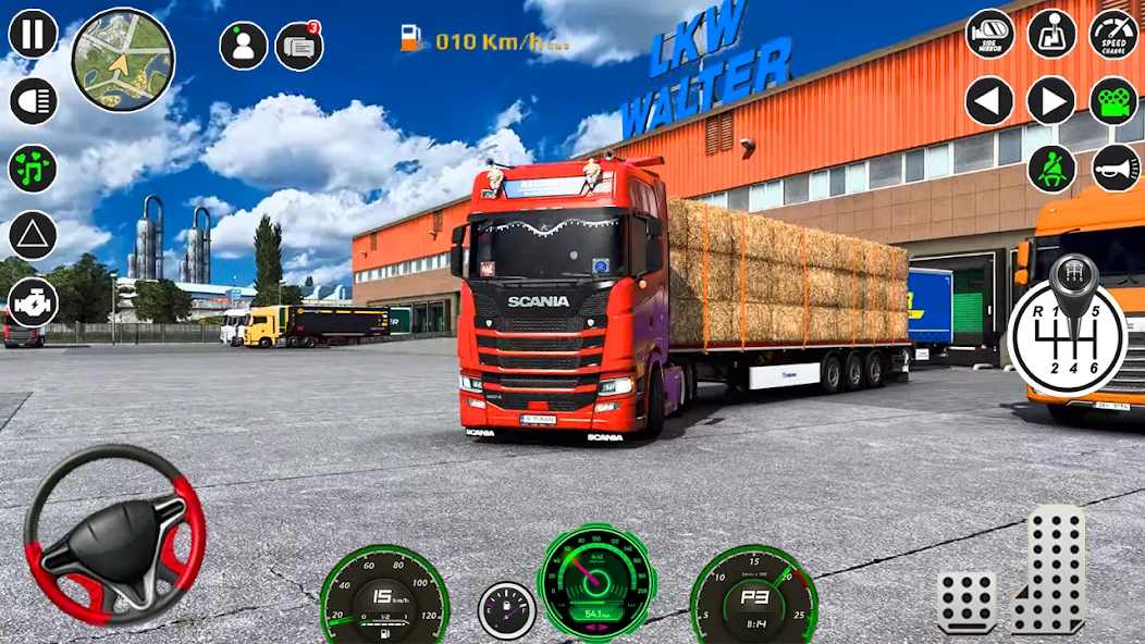 Скачать взлом American Cargo City Driving 3D — Безлимитные деньги и все грузовики — скриншот 1