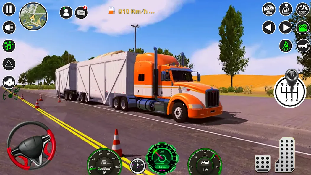 Скачать взлом American Cargo City Driving 3D — Безлимитные деньги и все грузовики — скриншот 2