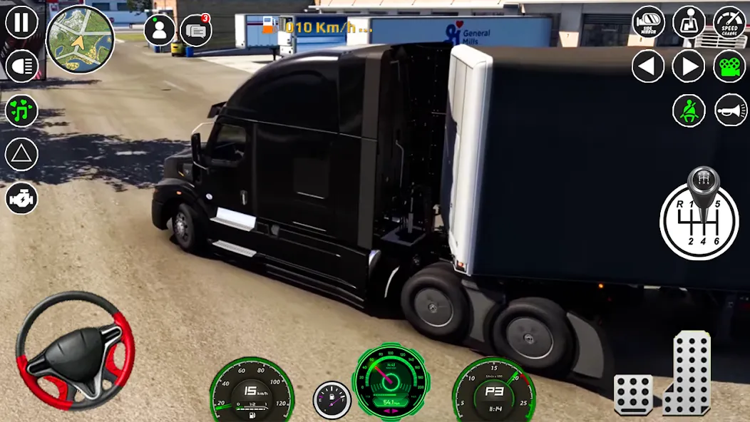 Скачать взлом American Cargo City Driving 3D — Безлимитные деньги и все грузовики — скриншот 4
