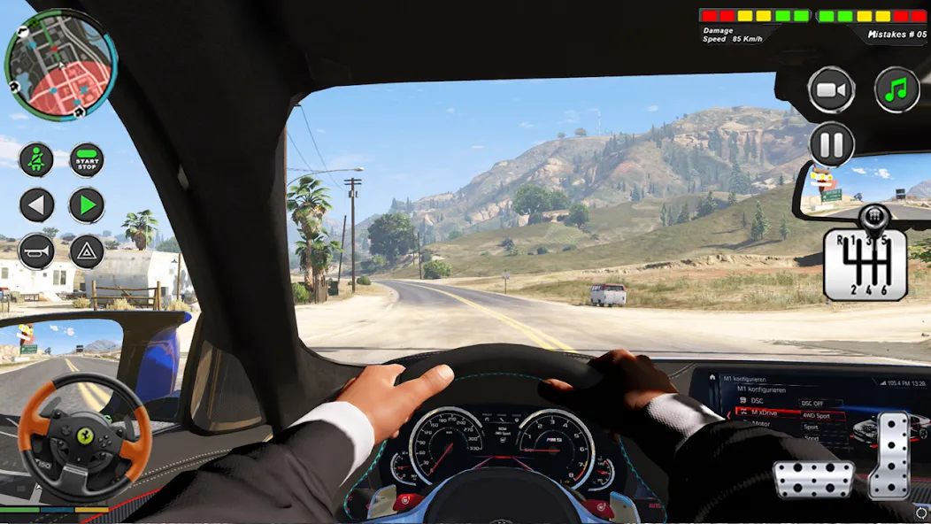 Скачать Modern Car Advance Driving 3D бесплатно — Безлимитные деньги и открыты все машины — скриншот 3