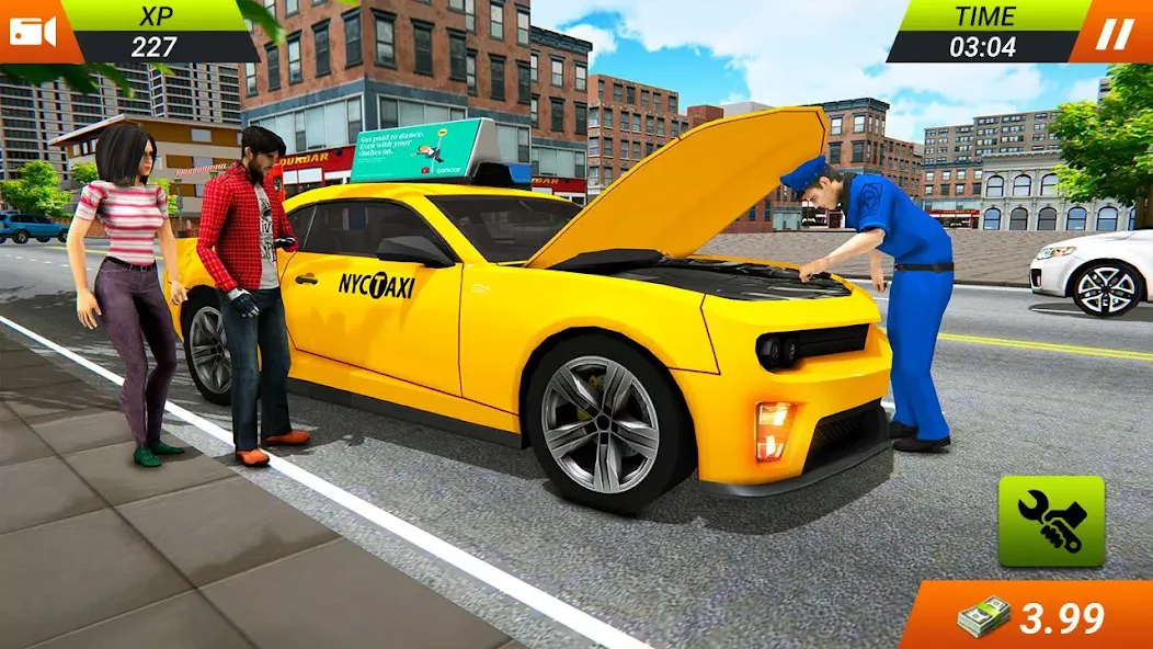 Modern Taxi Car Glory Driving бесплатно на Андроид — мод: Безлимитные деньги и открыты все машины — скриншот 3 Modern Taxi Car Glory Driving бесплатно на Андроид — мод: Безлимитные деньги и открыты все машины — скриншот 3