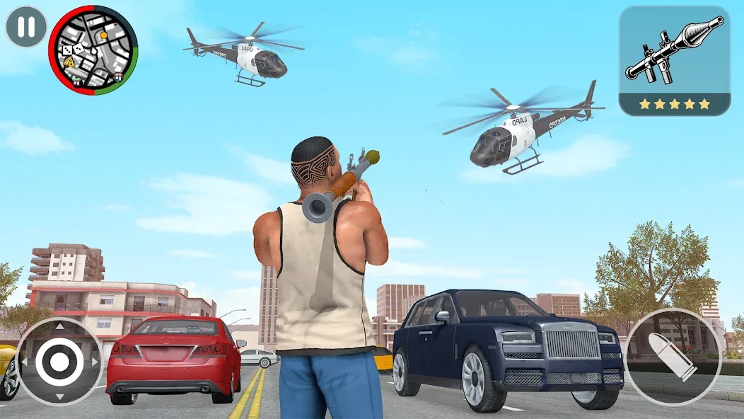 Grand City Vegas Crime Games (Мод: Безлимитные деньги и оружие) — скачать на Андроид — скриншот 3 Grand City Vegas Crime Games (Мод: Безлимитные деньги и оружие) — скачать на Андроид — скриншот 3