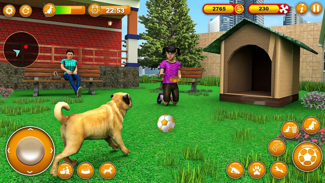 Pet Dog Family Adventure Games (Мод: Безлимитные деньги и все питомцы открыты) — скачать на Андроид — скриншот 2