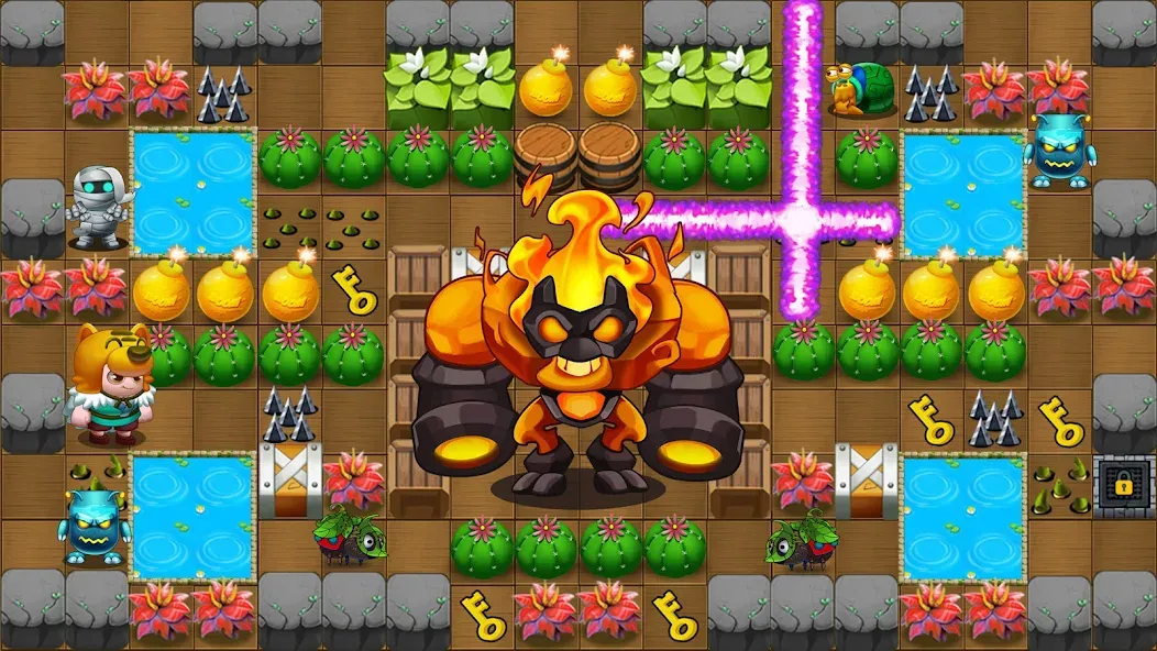 Bomb Man Legend MOD APK: Безлимитные бомбы и открыты все уровни — скриншот 1