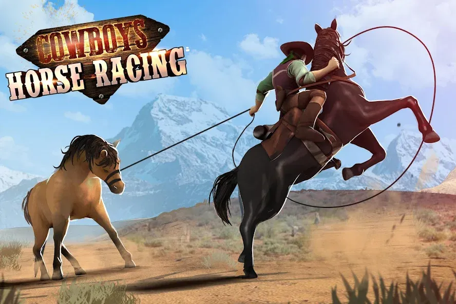 Cowboys Horse Racing Derby — скачать мод: Безлимитные деньги и ускоренная лошадь — скриншот 1 Cowboys Horse Racing Derby — скачать мод: Безлимитные деньги и ускоренная лошадь — скриншот 1
