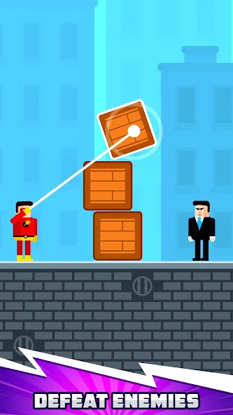 The Superhero League бесплатно на Андроид — мод: Безлимитные монеты и все герои открыты — скриншот 1 The Superhero League бесплатно на Андроид — мод: Безлимитные монеты и все герои открыты — скриншот 1
